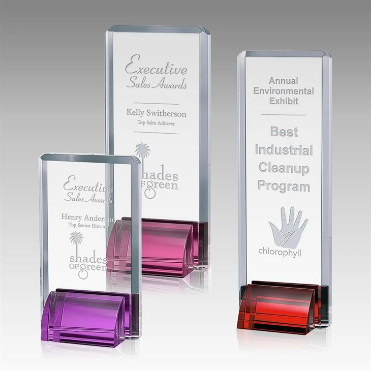 Crystal Plaque Awards factory